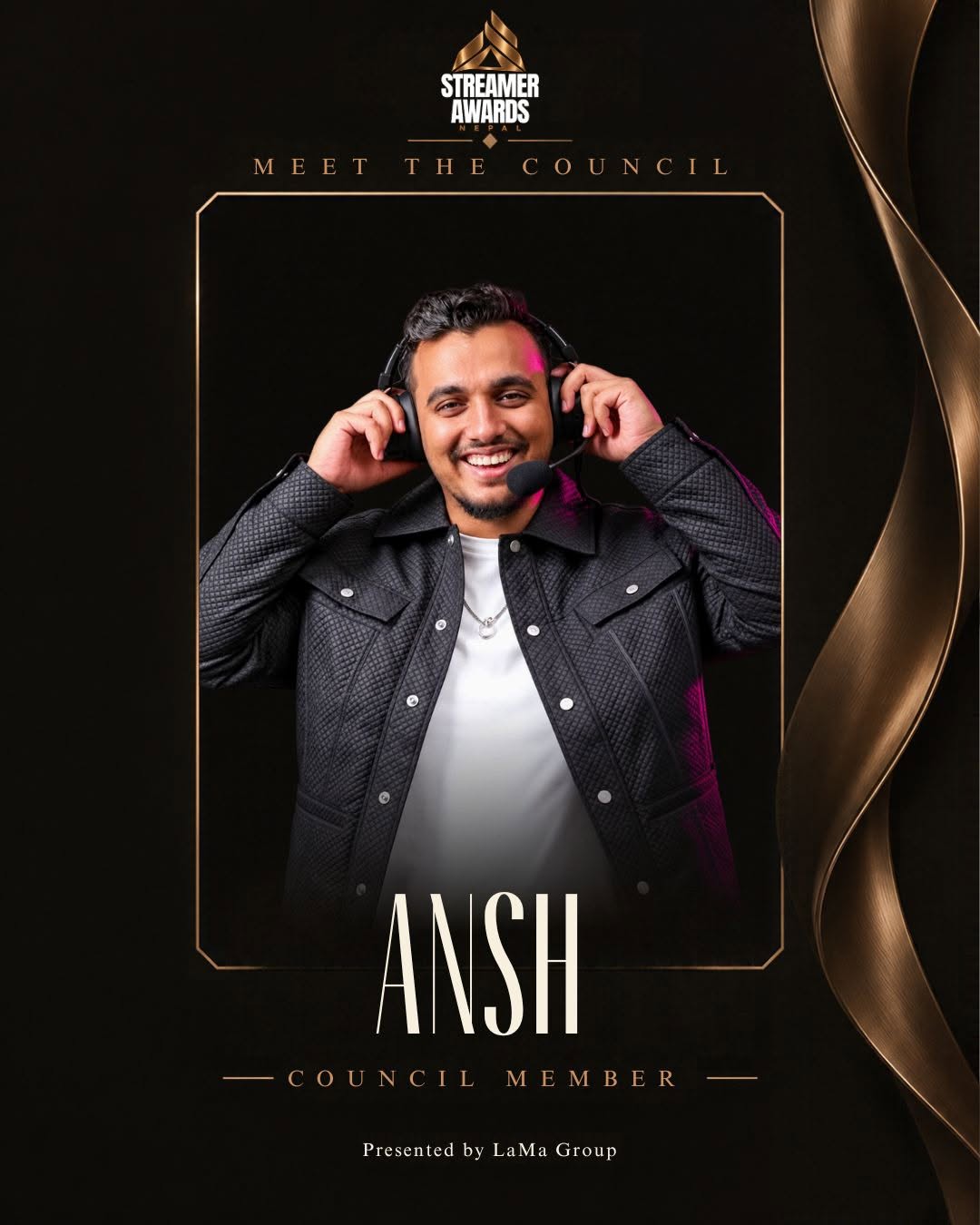 Ansh YT, Streamer Awards Nepal council member