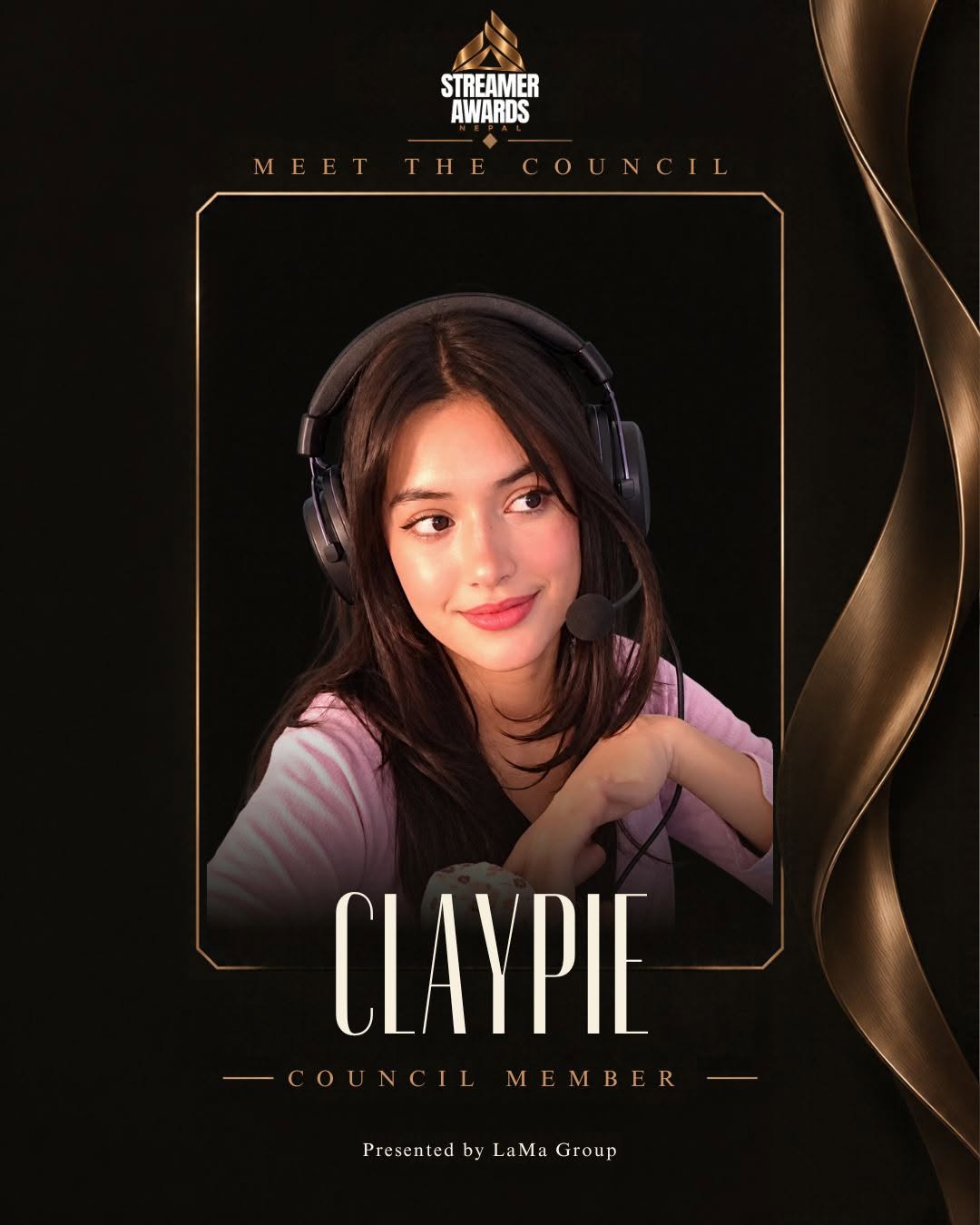 Claypie, Streamer Awards Nepal council member
