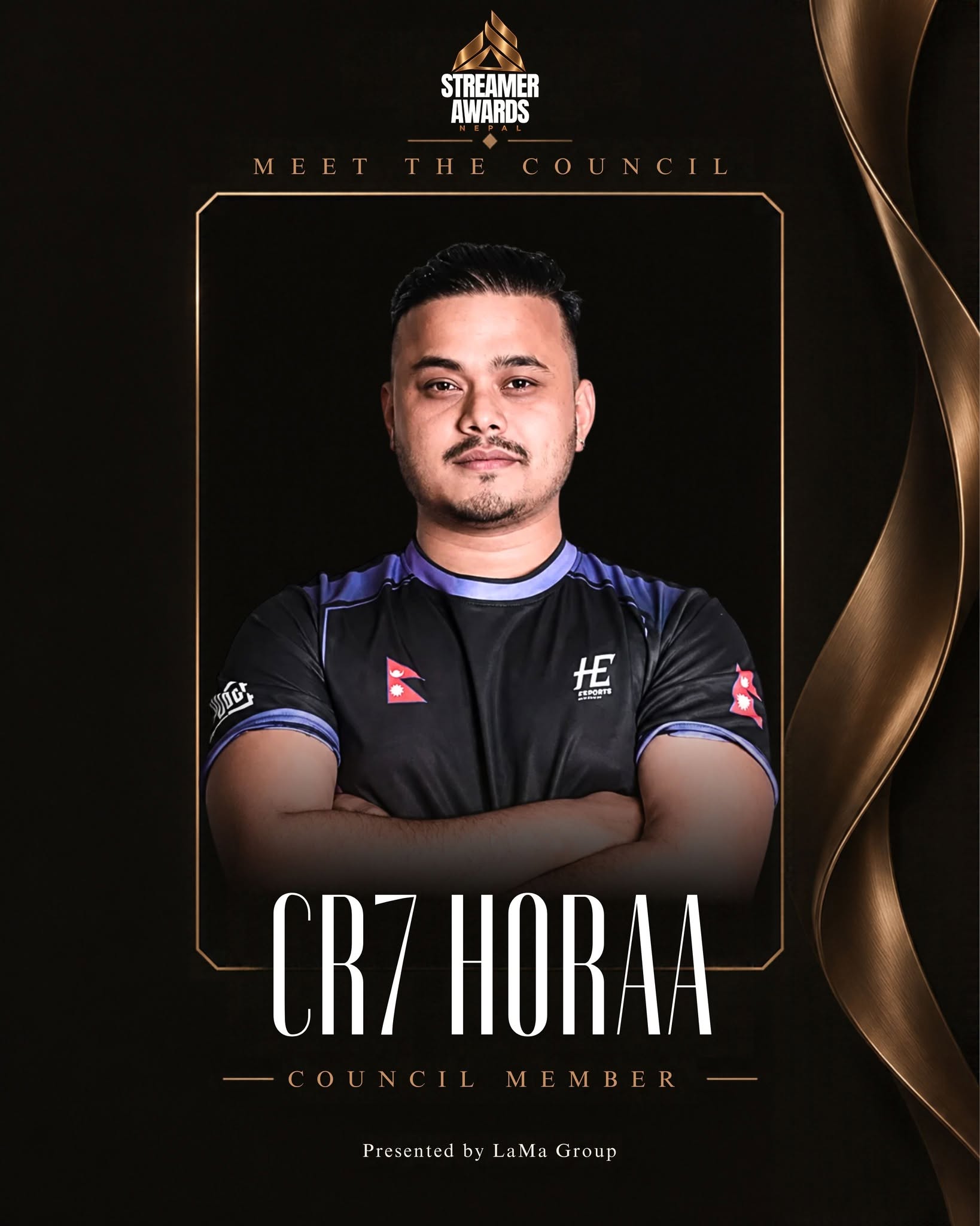 CR7 Horaa, Streamer Awards Nepal council member