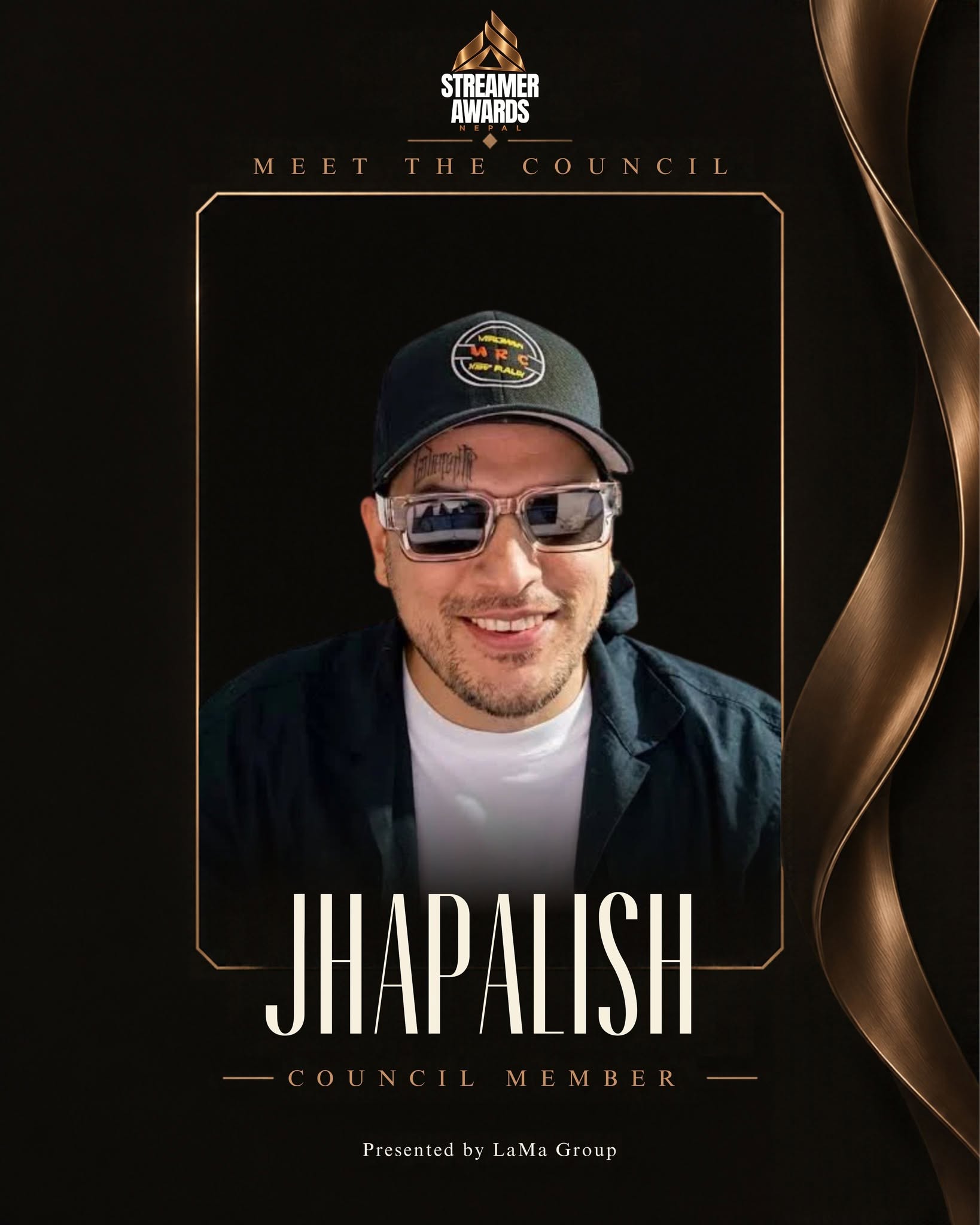 Jhapalish, Streamer Awards Nepal council member