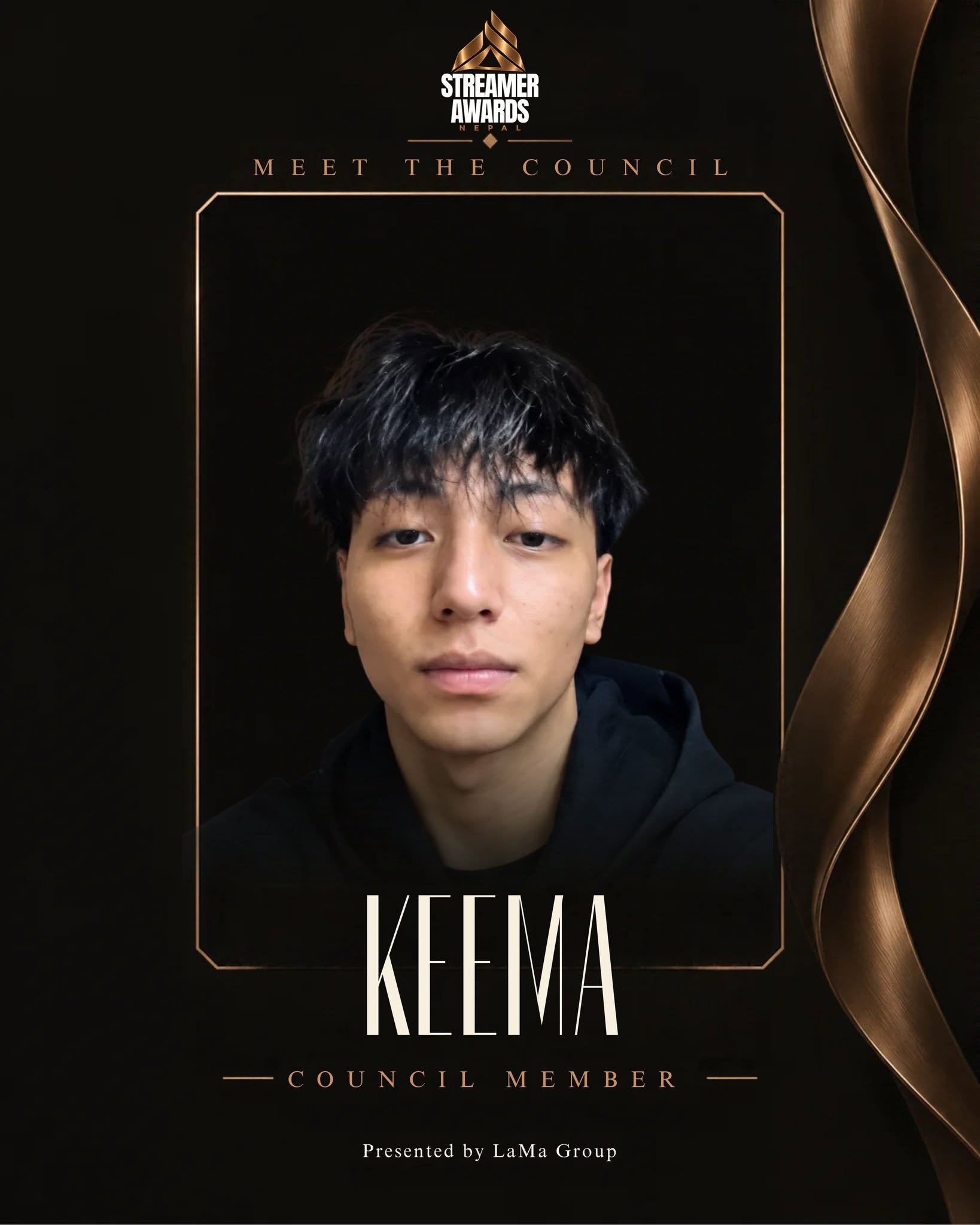 Keema, Streamer Awards Nepal council member