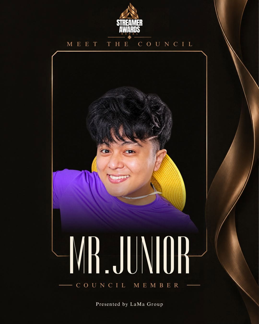 Mr Junior, Streamer Awards Nepal council member