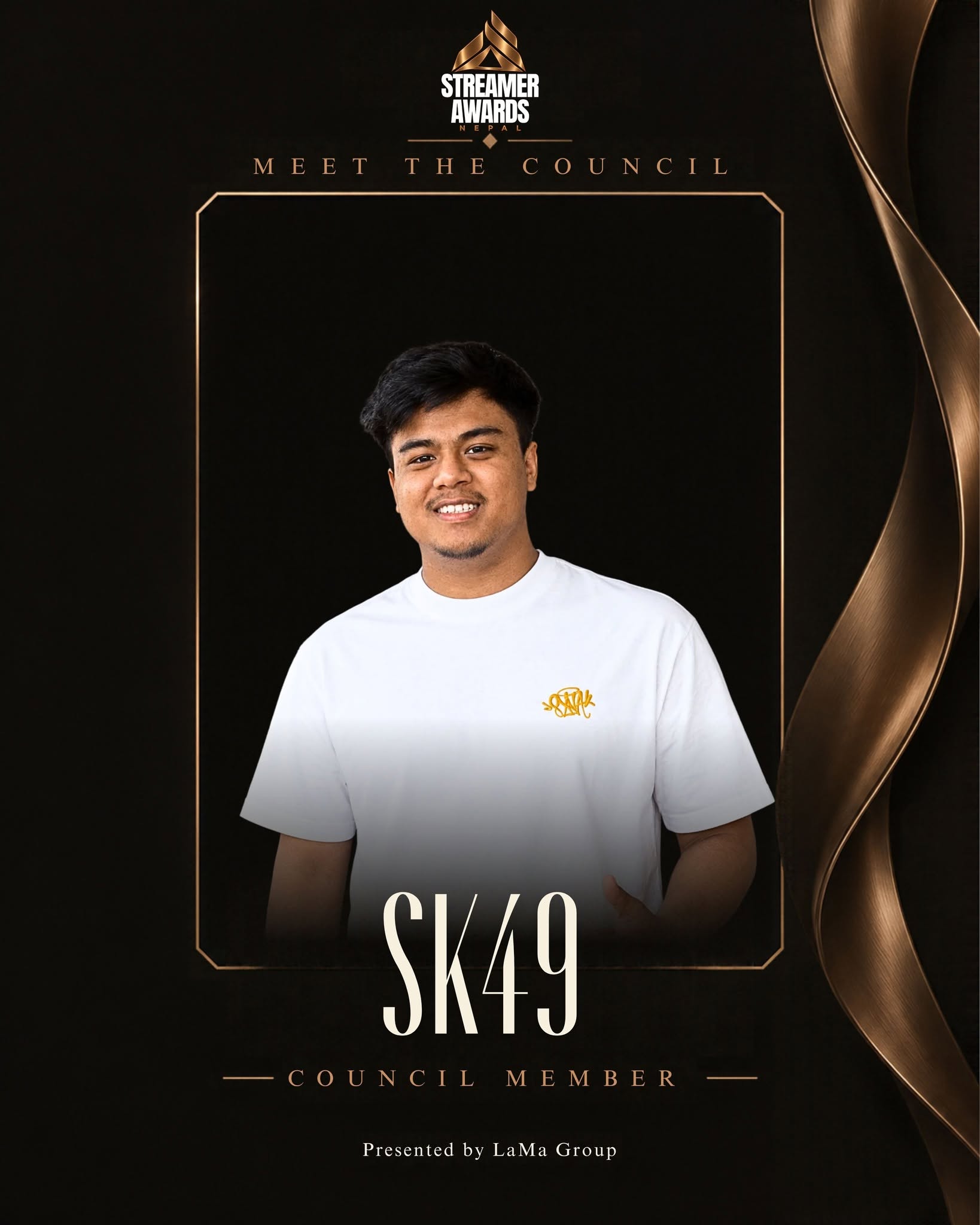 SK49, Streamer Awards Nepal council member