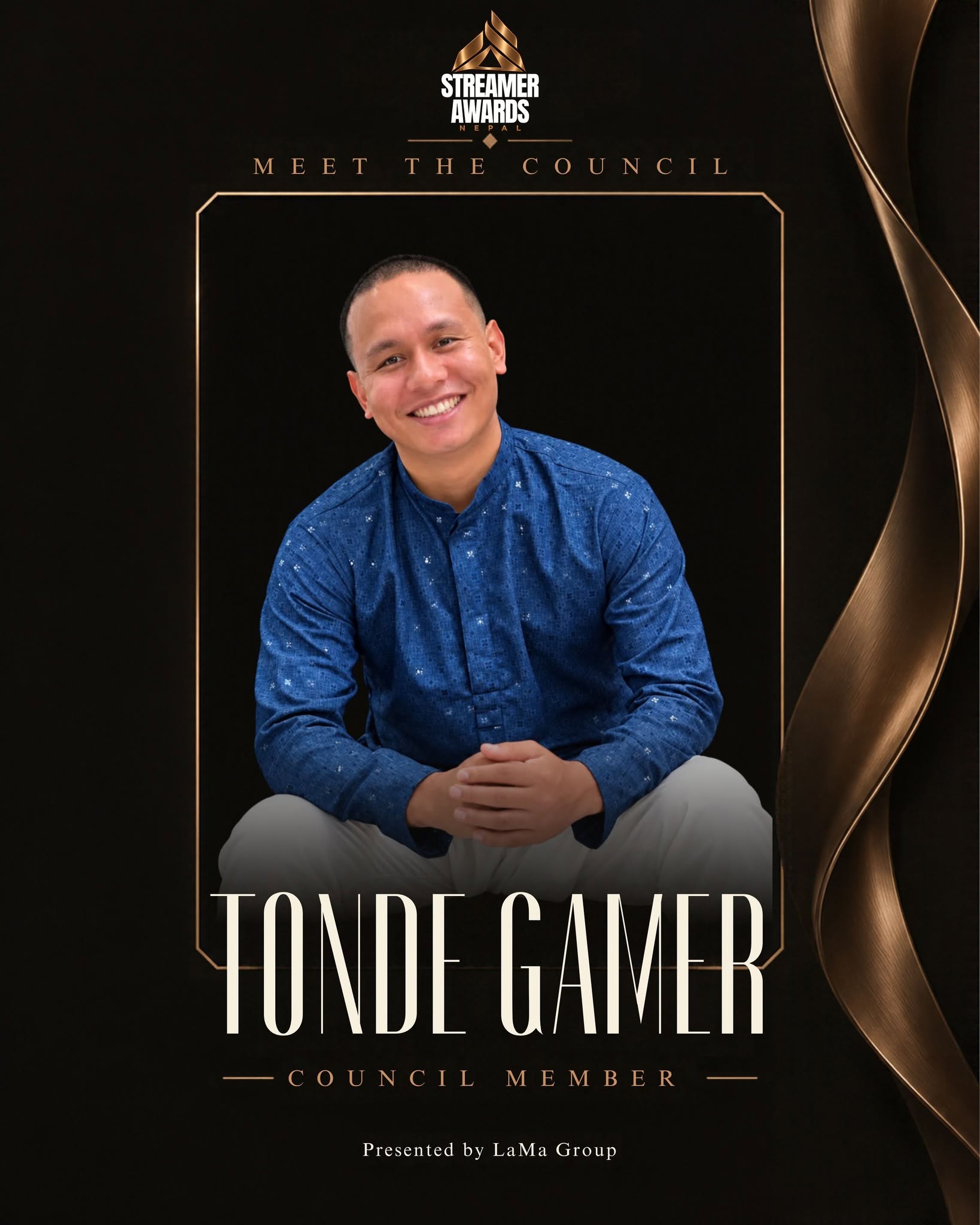 Tonde Gamer, Streamer Awards Nepal council member